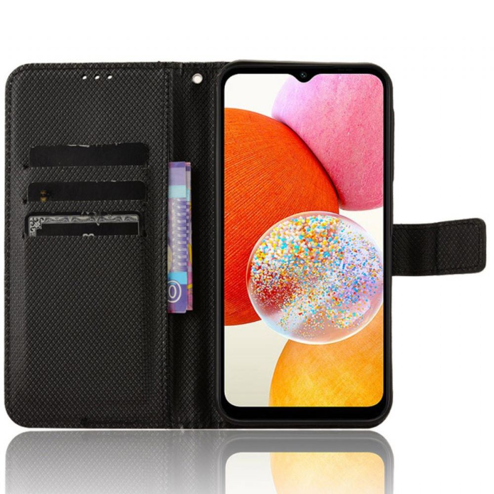 Kožený Kryt Samsung Galaxy A15 5g Styl Koženého Řemínku S Texturou