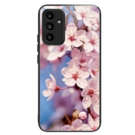 Kryt Na Samsung Galaxy A15 5g Tvrzené Sklo Broskvové Květy