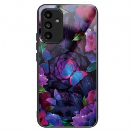 Kryt Samsung Galaxy A15 5g Barevní Motýli Z Tvrzeného Skla