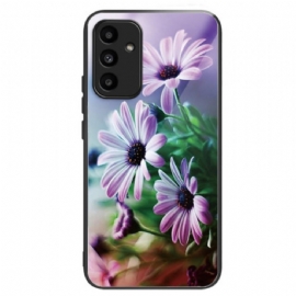 Kryt Samsung Galaxy A15 5g Chryzantémy Z Tvrzeného Skla