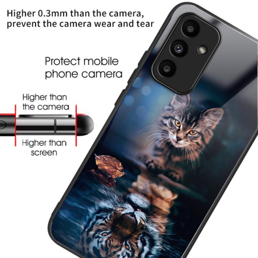 Kryt Samsung Galaxy A15 5g Kryty Na Mobil Tvrzené Sklo Pro Kočky A Tygry