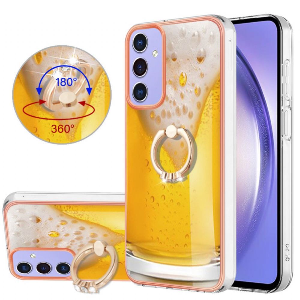 Kryt Samsung Galaxy A15 5g Kryty Na Mobil Zábavný Vzor Držáku Prstenu
