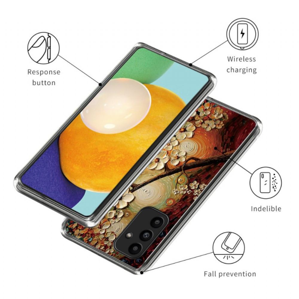 Kryt Samsung Galaxy A15 5g Malované Květiny