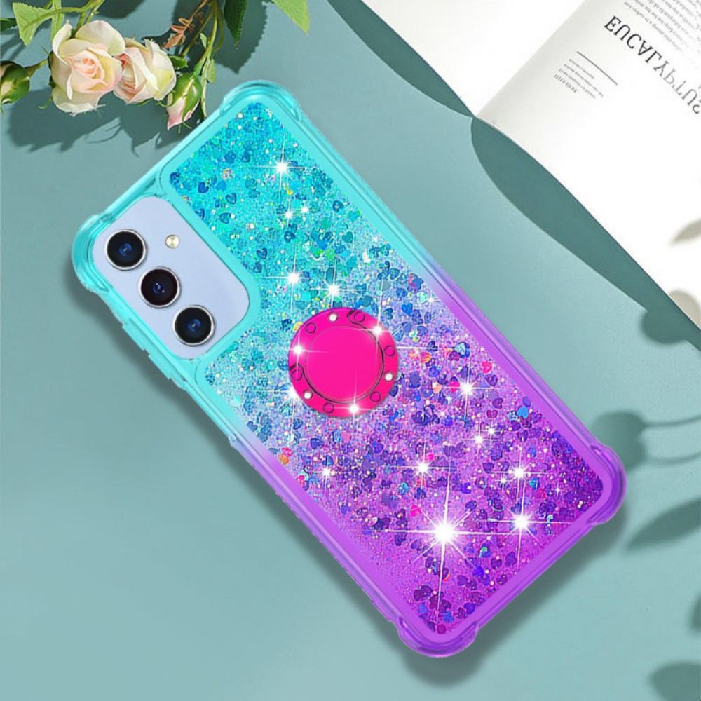 Kryt Samsung Galaxy A15 5g Podpěrný Kroužek S Třpytivým Přechodem