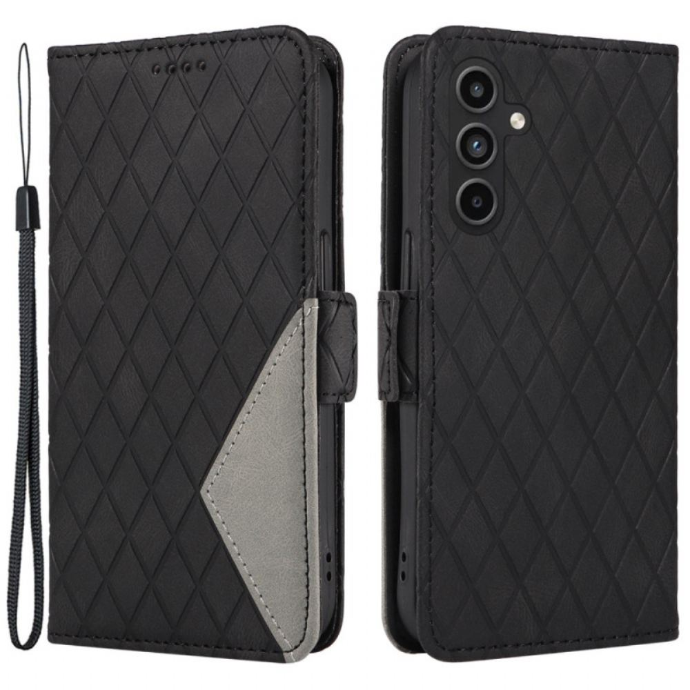 Peněženková Pouzdra Samsung Galaxy A15 5g Kryty Na Mobil Dvojitá Diamantová Spona
