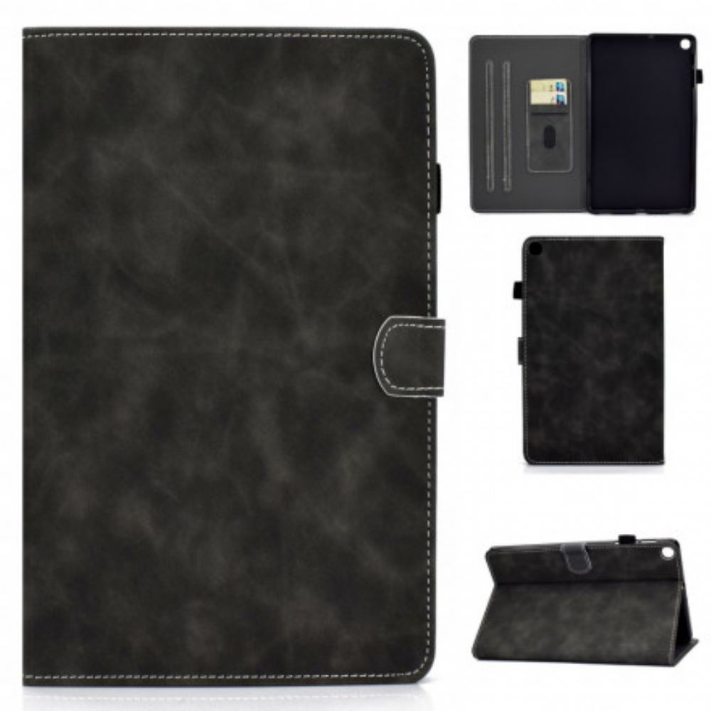 Flipové Pouzdro Na Samsung Galaxy Tab A7 Kožený Efekt Vintage Design