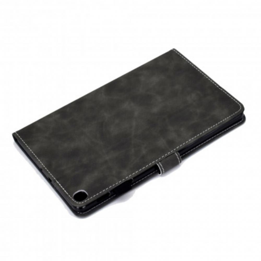 Flipové Pouzdro Na Samsung Galaxy Tab A7 Kožený Efekt Vintage Design