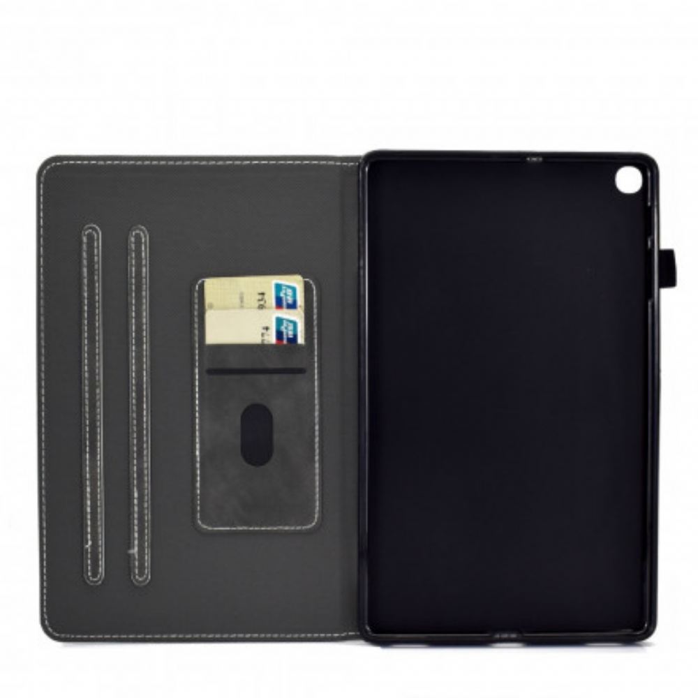 Flipové Pouzdro Na Samsung Galaxy Tab A7 Kožený Efekt Vintage Design
