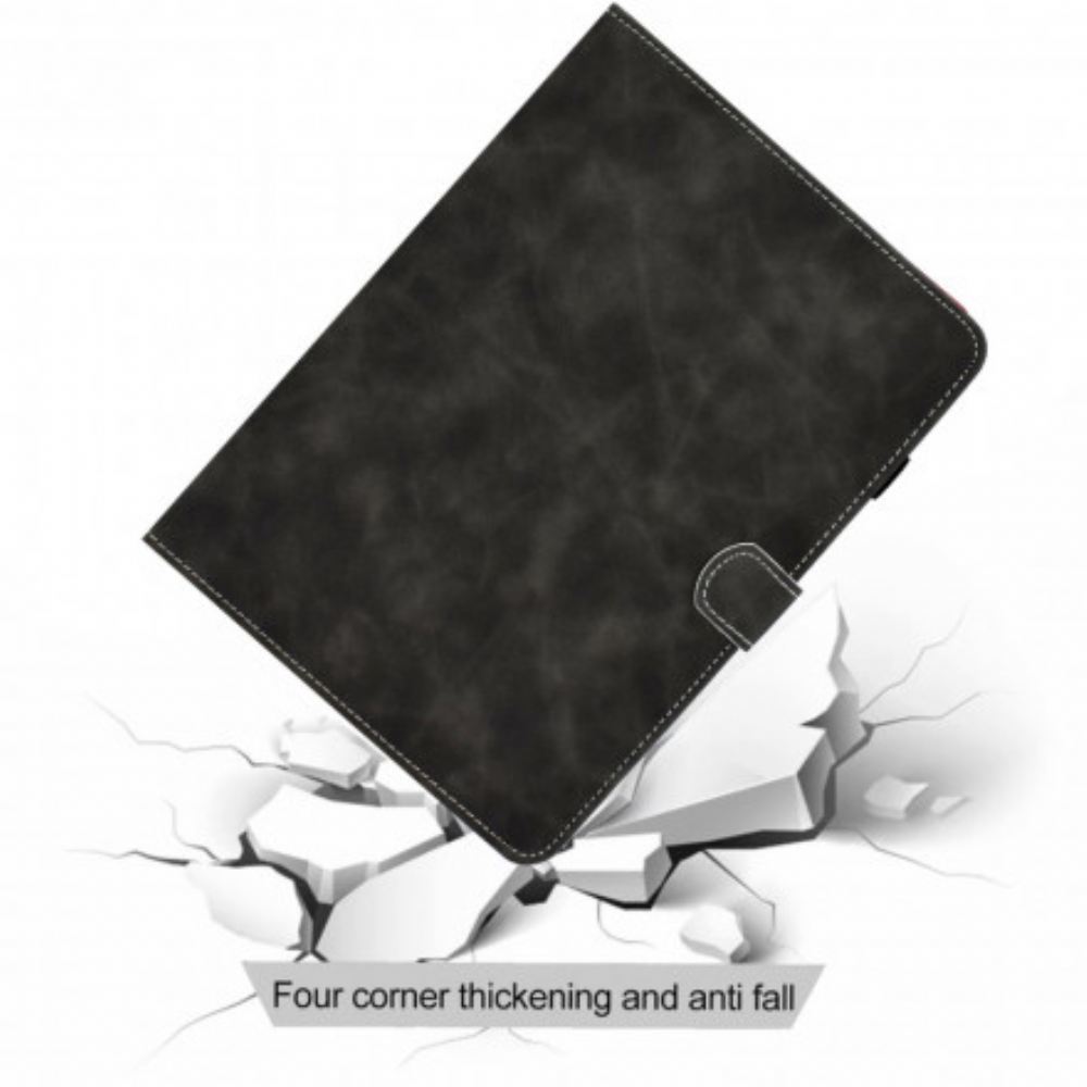 Flipové Pouzdro Na Samsung Galaxy Tab A7 Kožený Efekt Vintage Design