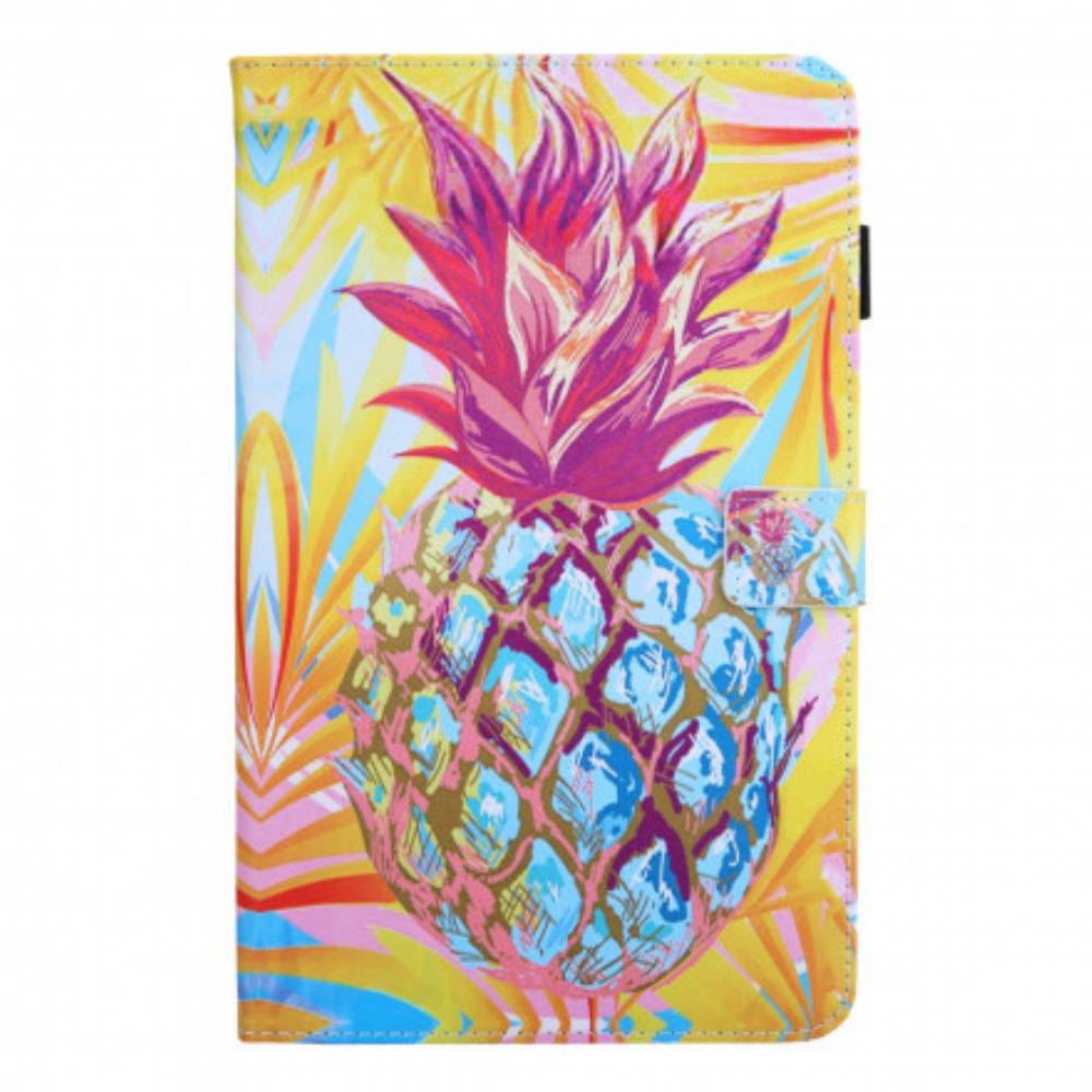 Flipové Pouzdro Na Samsung Galaxy Tab A7 Oranžový Ananas