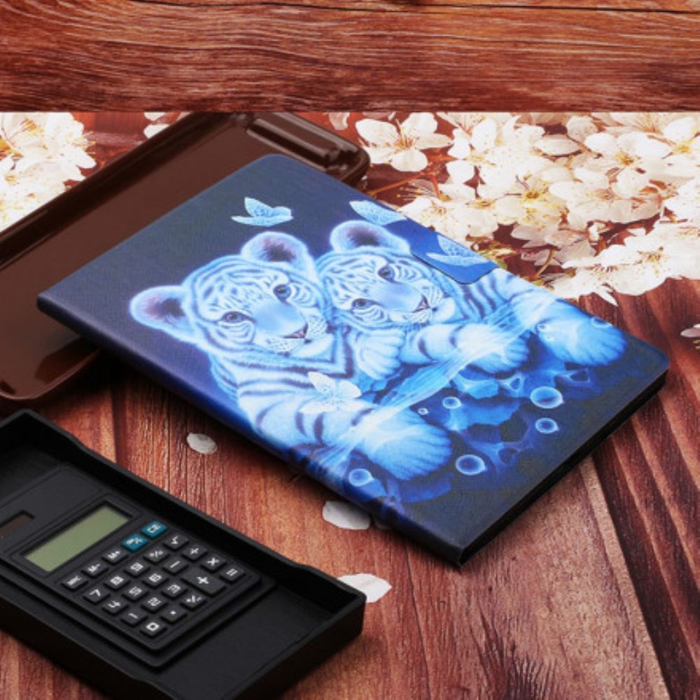 Flipové Pouzdro Na Samsung Galaxy Tab A7 Tygři