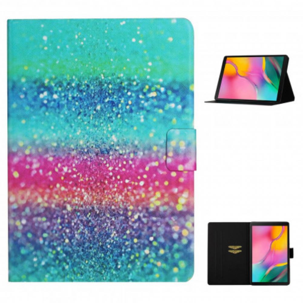 Flipové Pouzdro Na Samsung Galaxy Tab A7 Třpytivý Prvek