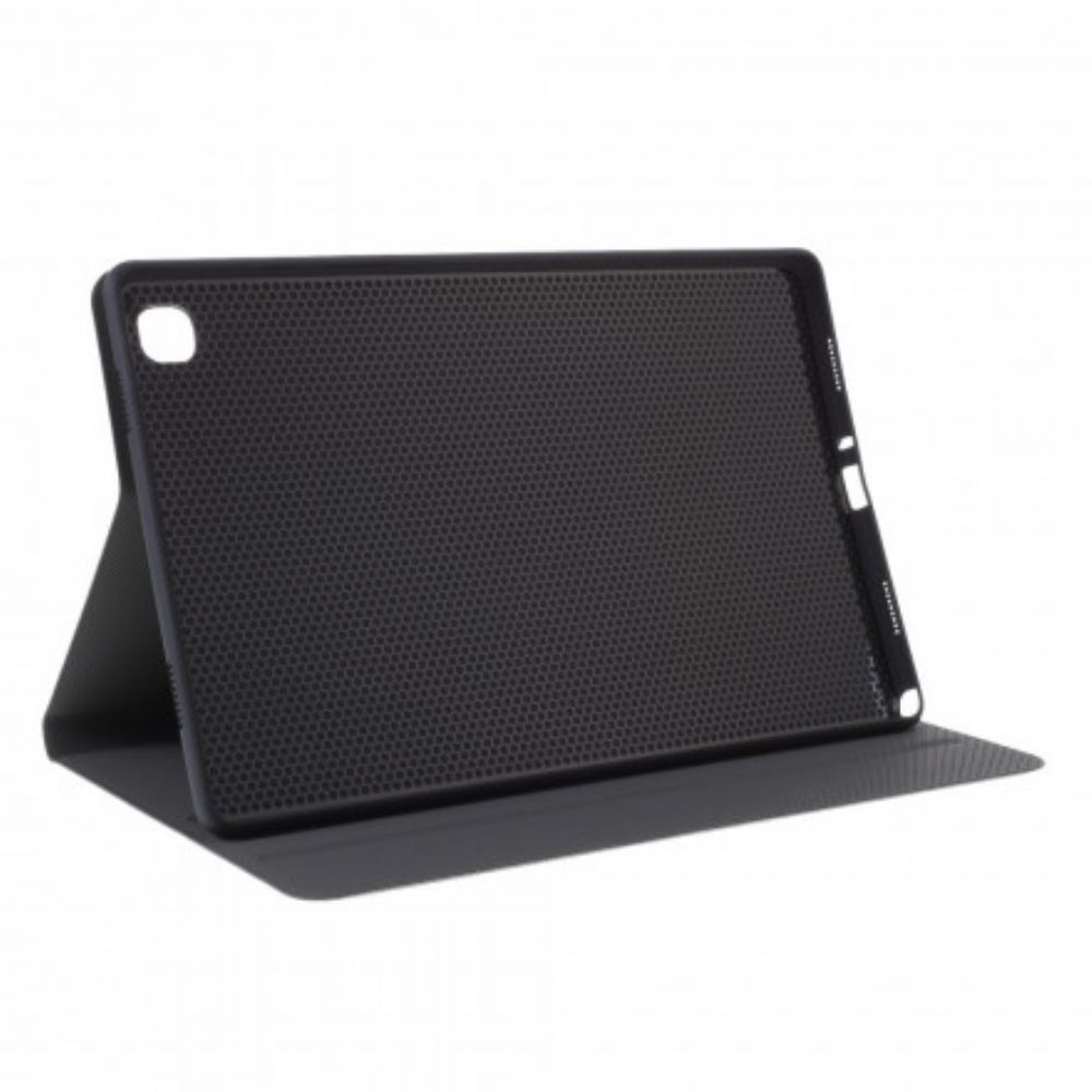 Kožené Pouzdro Folio Na Samsung Galaxy Tab A7 Návrh Látky