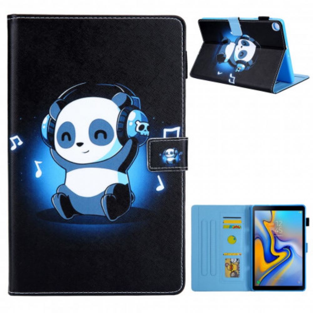 Kožené Pouzdro Na Samsung Galaxy Tab A7 Funky Panda