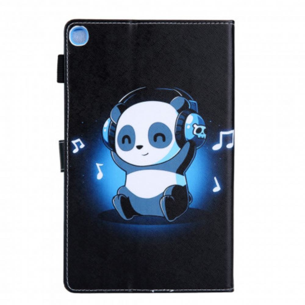 Kožené Pouzdro Na Samsung Galaxy Tab A7 Funky Panda
