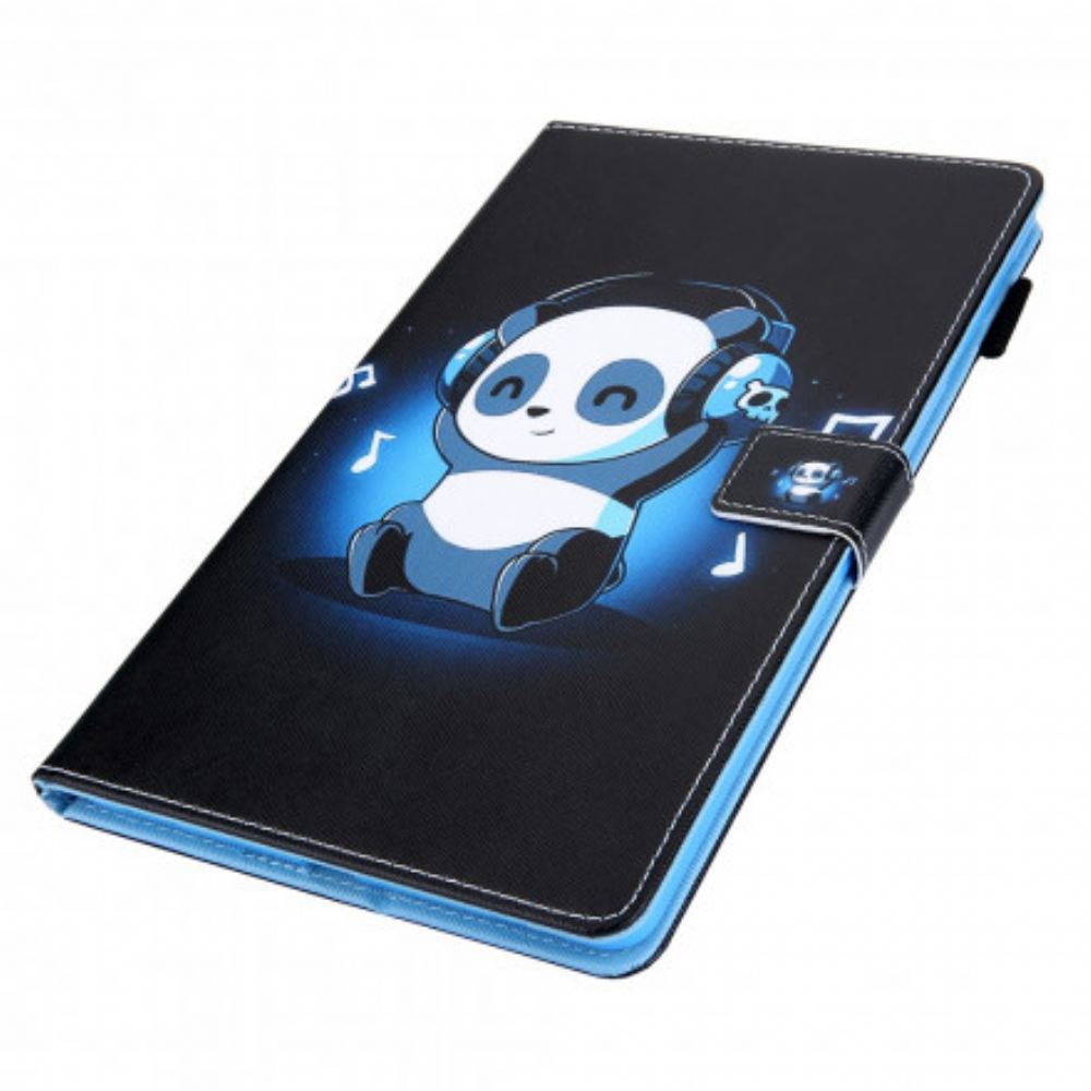 Kožené Pouzdro Na Samsung Galaxy Tab A7 Funky Panda
