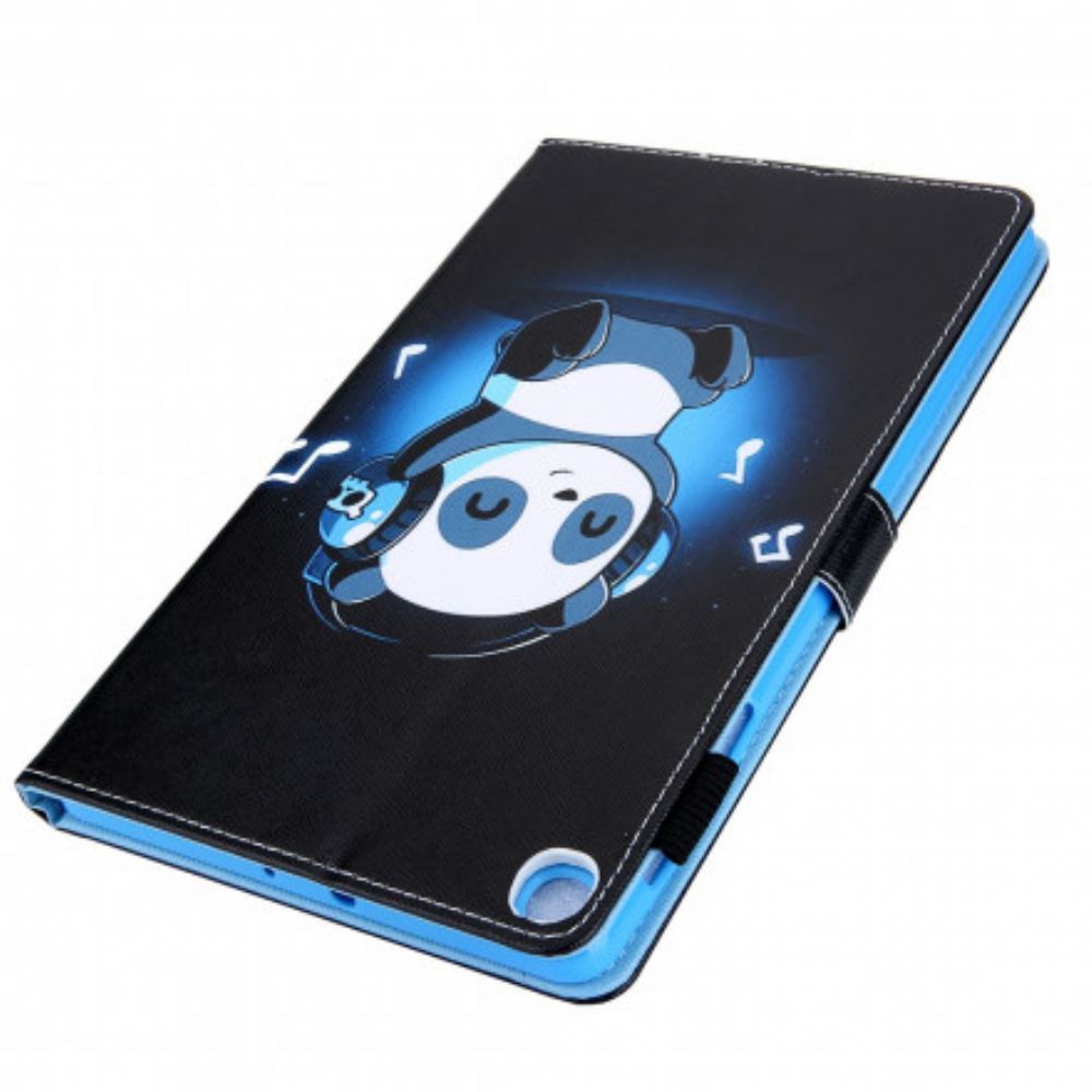 Kožené Pouzdro Na Samsung Galaxy Tab A7 Funky Panda