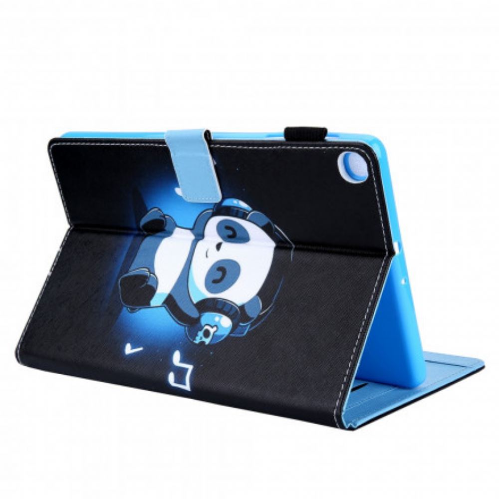 Kožené Pouzdro Na Samsung Galaxy Tab A7 Funky Panda