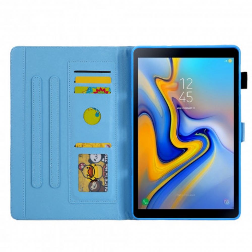 Kožené Pouzdro Na Samsung Galaxy Tab A7 Funky Panda