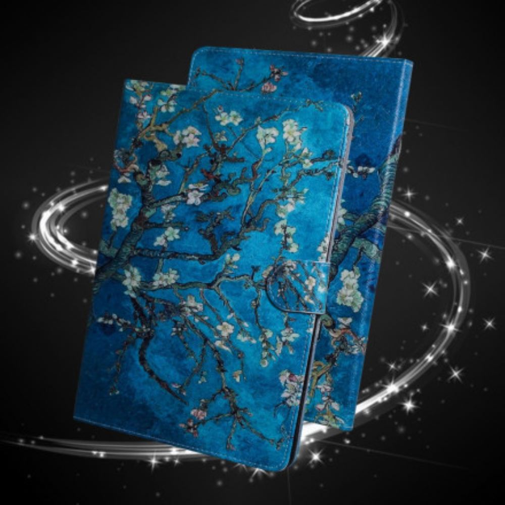 Kožené Pouzdro Na Samsung Galaxy Tab A7 Kvetoucí Větve