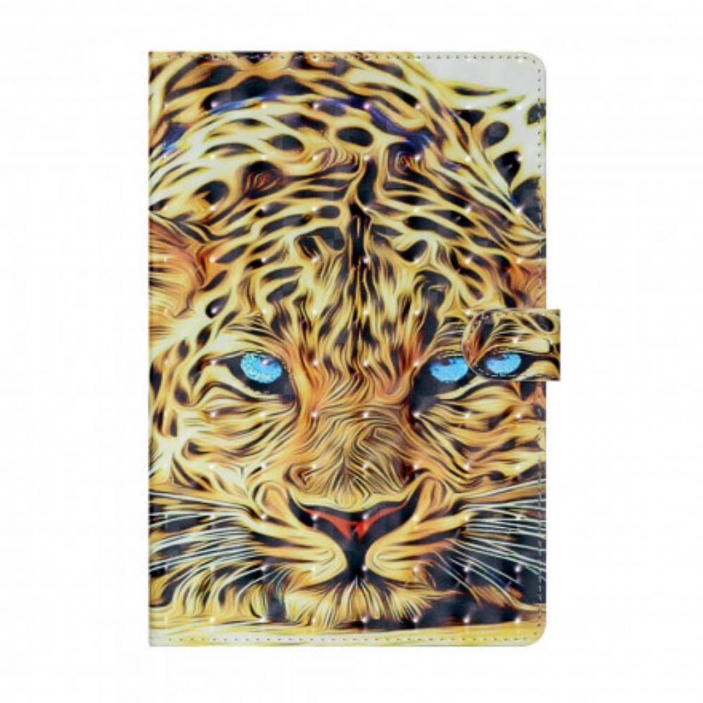 Kožené Pouzdro Na Samsung Galaxy Tab A7 Leopard
