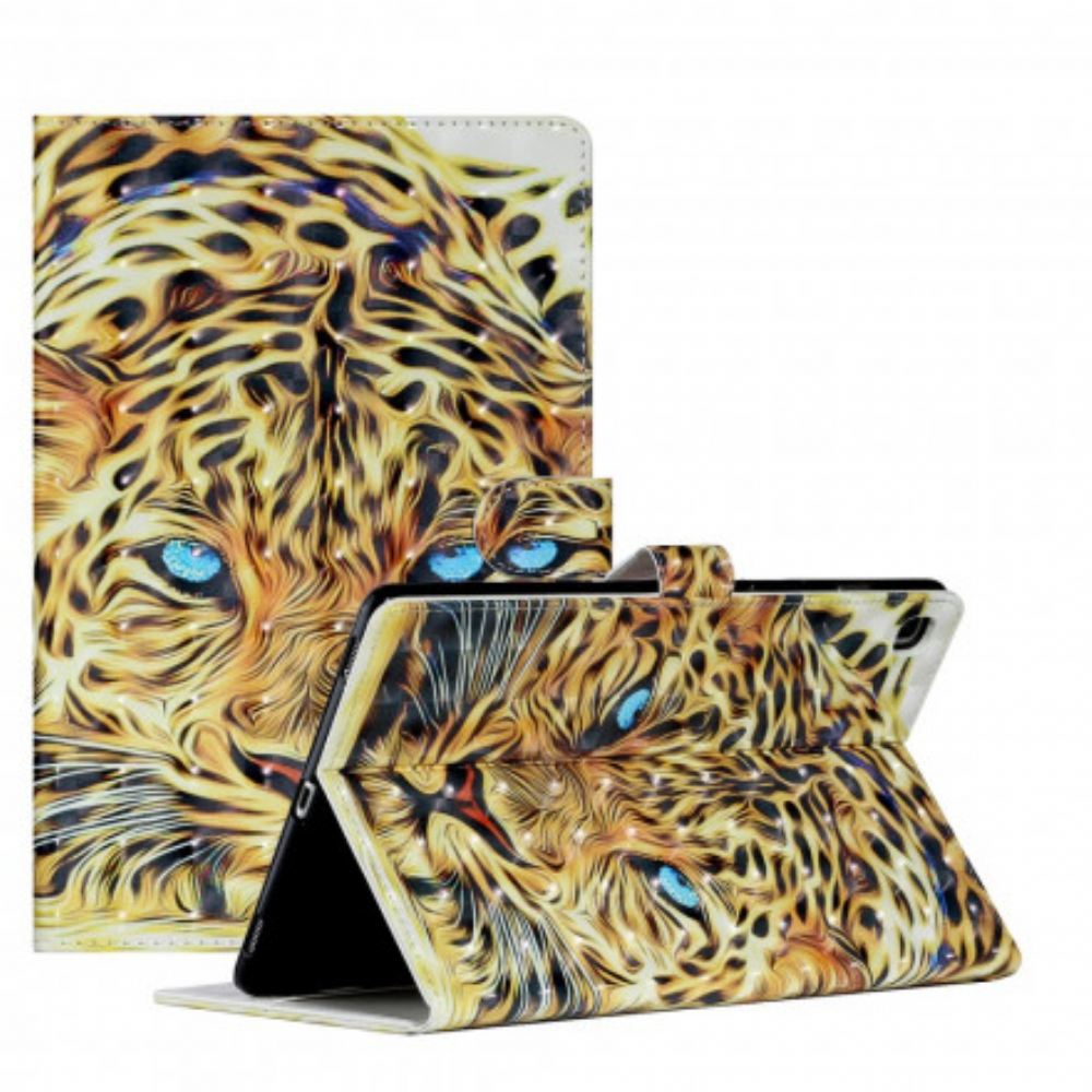 Kožené Pouzdro Na Samsung Galaxy Tab A7 Leopard