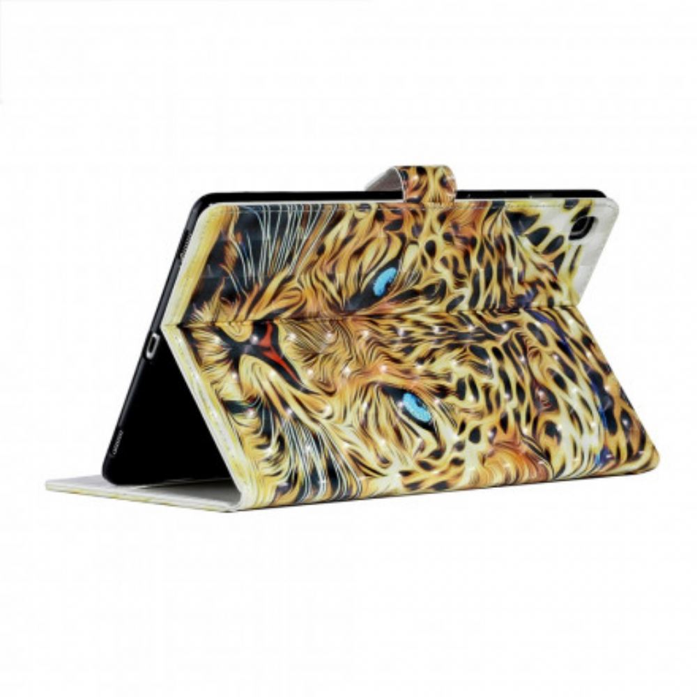Kožené Pouzdro Na Samsung Galaxy Tab A7 Leopard