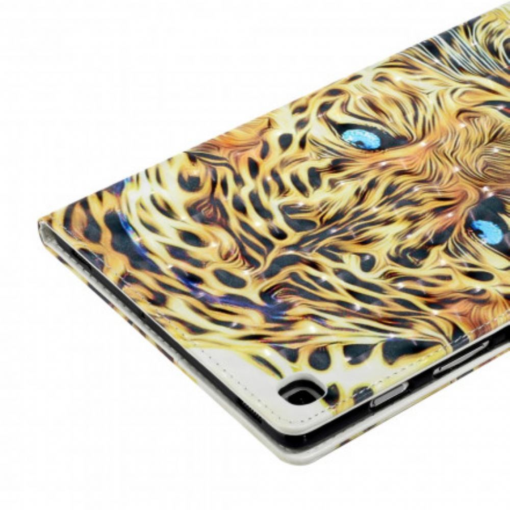Kožené Pouzdro Na Samsung Galaxy Tab A7 Leopard