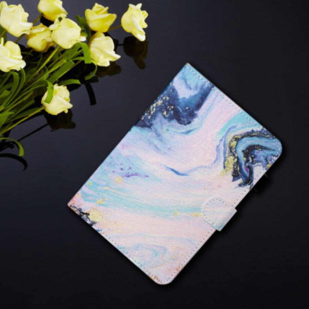 Kožené Pouzdro Na Samsung Galaxy Tab A7 Mramorová Verze