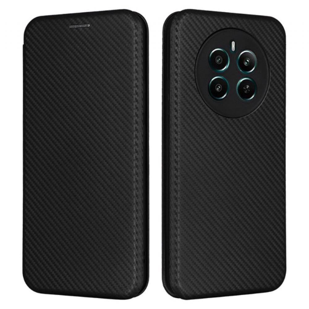 Kožené Pouzdro Realme 12 Plus 5g Kryty Na Mobil Uhlíkové Vlákno