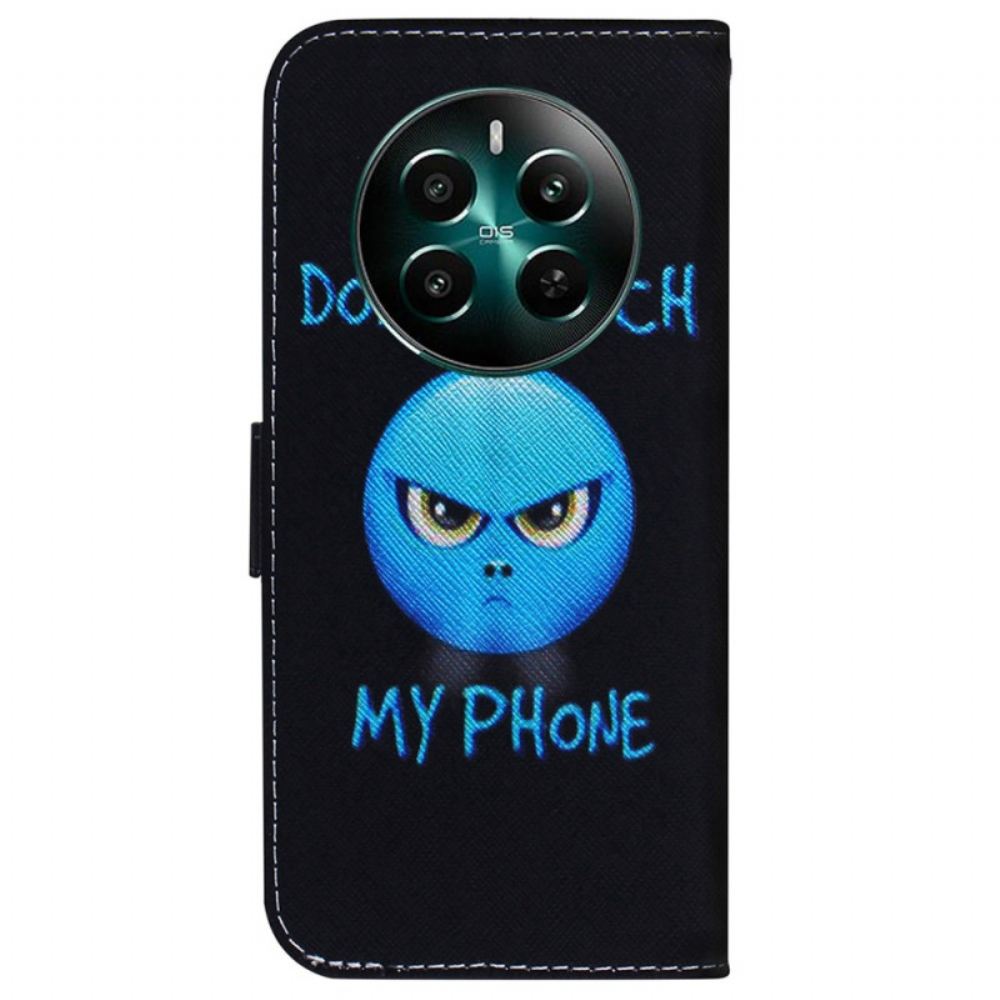 Kožený Kryt Realme 12 Plus 5g Telefon Emoji