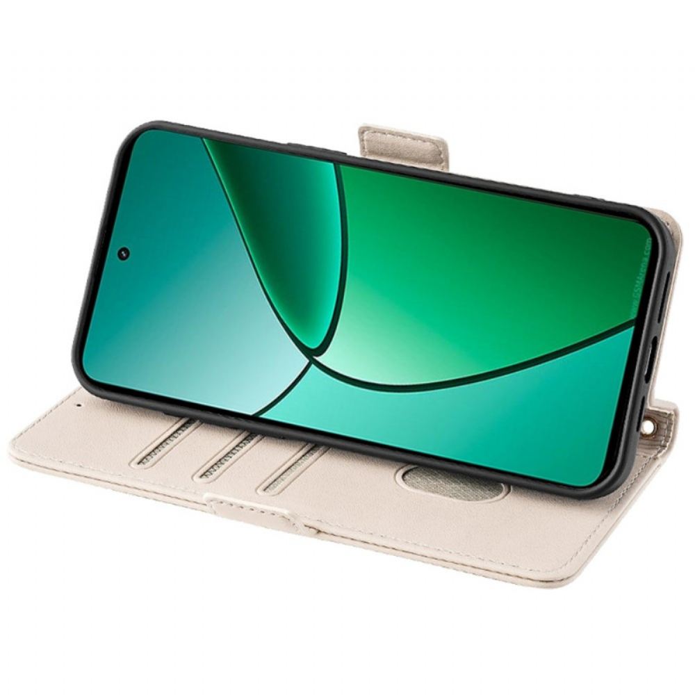 Peněženková Pouzdra Realme 12 Plus 5g Blokování A Řetěz Rfid