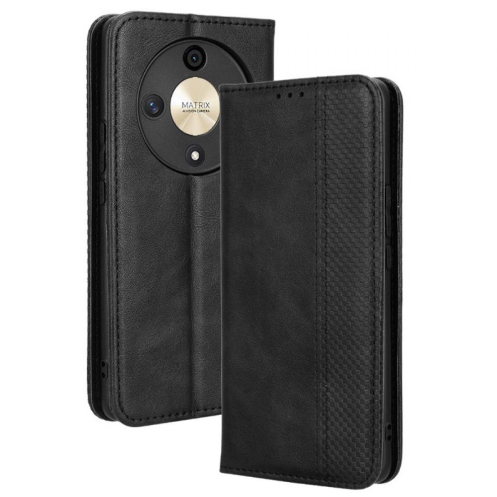 Kožené Pouzdro Folio Honor X9b / Magic 6 Lite Vintage Umělá Kůže