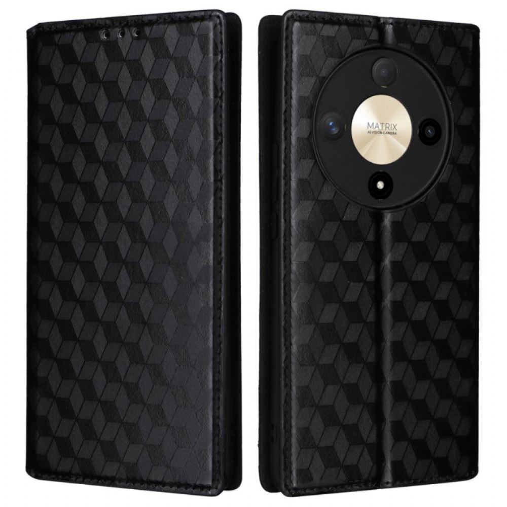 Kožené Pouzdro Folio Na Honor X9b / Magic 6 Lite 3d Diamanty