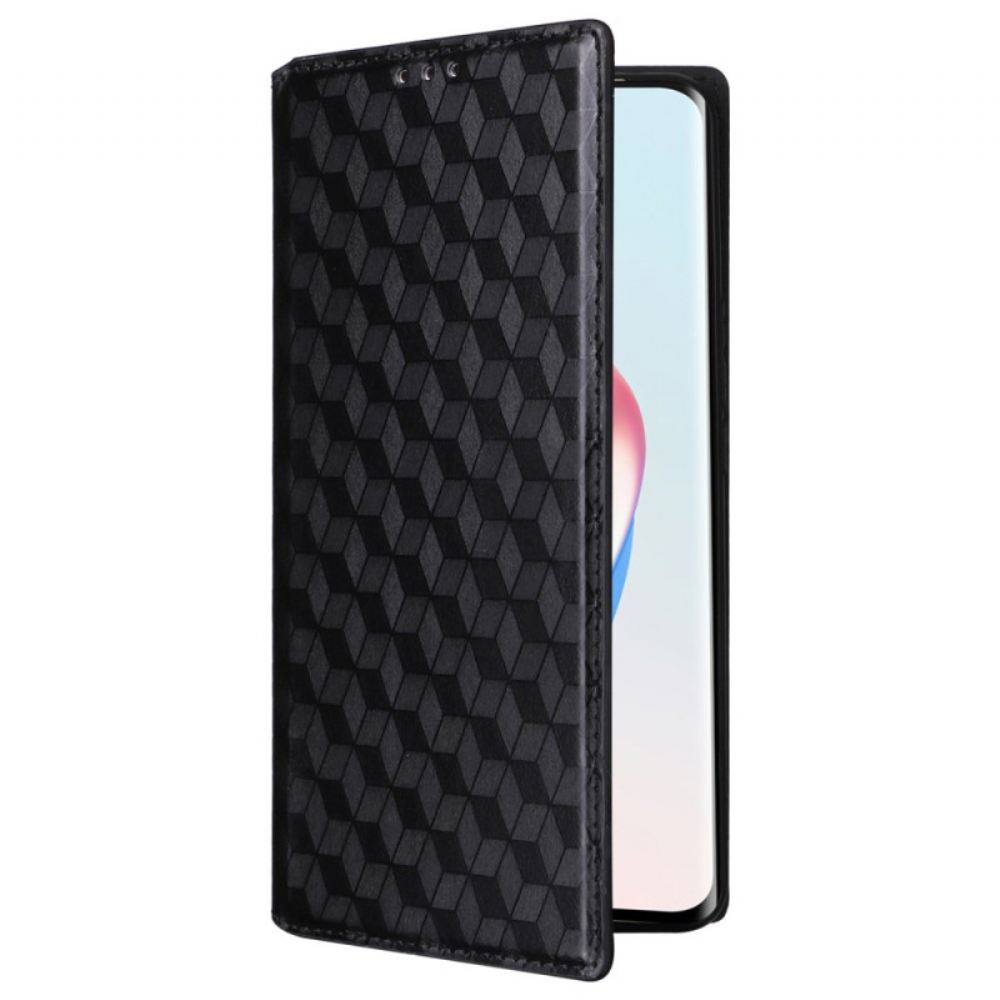 Kožené Pouzdro Folio Na Honor X9b / Magic 6 Lite 3d Diamanty