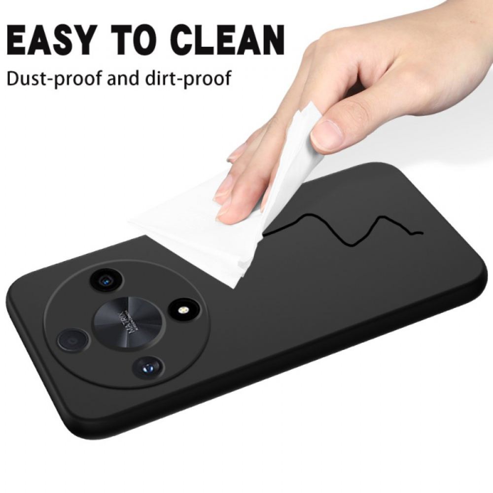 Kryt Na Honor X9b / Magic 6 Lite Tekutý Silikon S Páskem