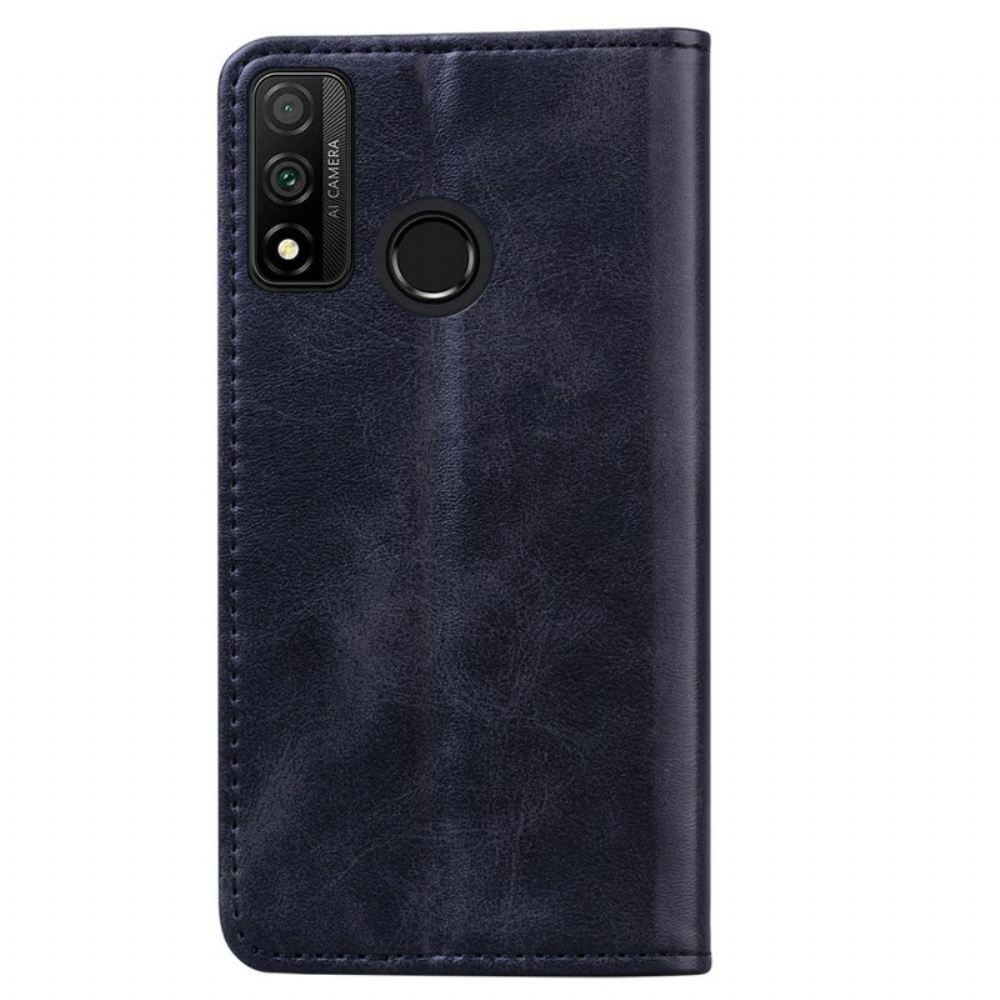 Kryty Na Mobil Na Huawei P Smart 2020 Flipové Pouzdro Dvoubarevný Obchodní Kožený Efekt