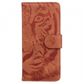 Kožený Kryt Na Xiaomi 14t Tygří Stopa