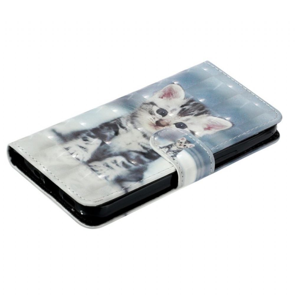 Kožený Kryt Xiaomi 14t Kotě S Popruhem
