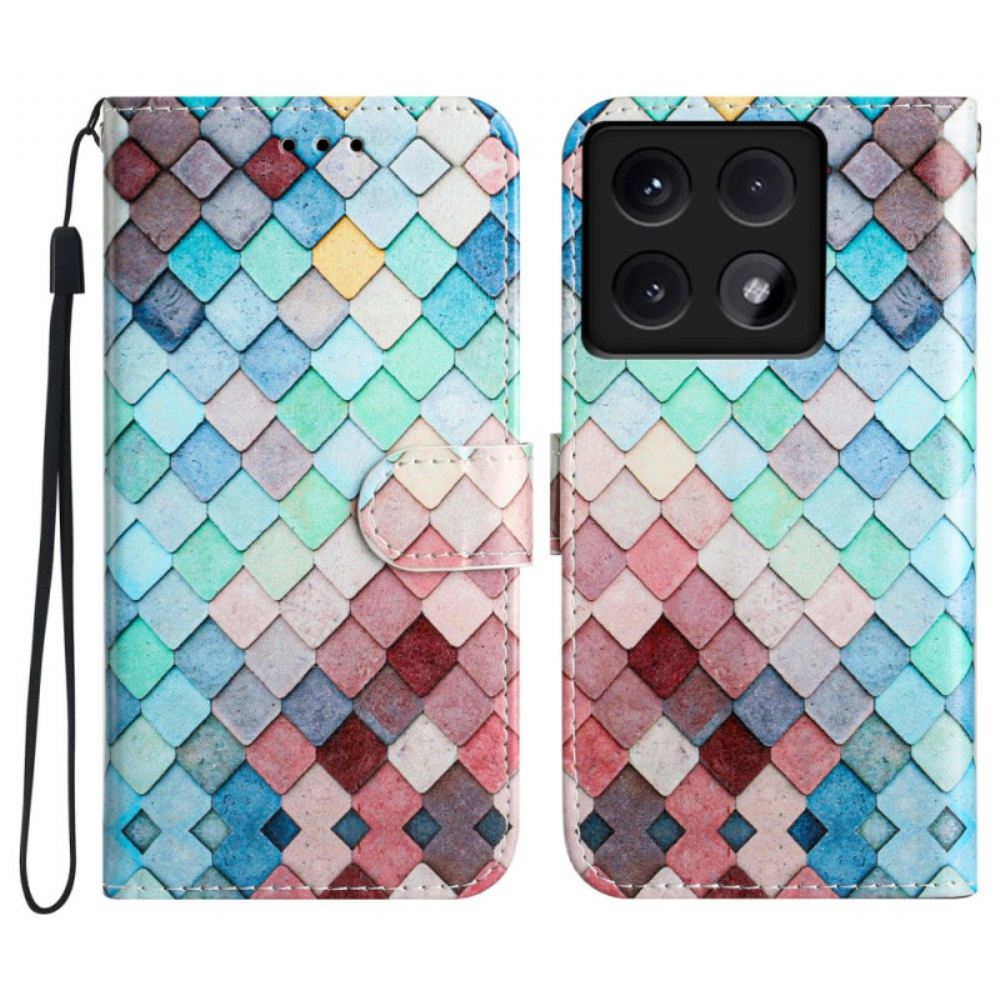 Kožený Kryt Xiaomi 14t Vzor Mřížky