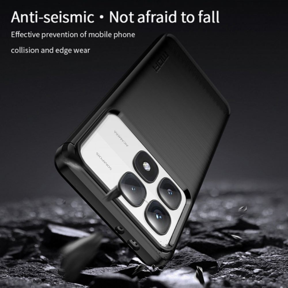 Kryt Xiaomi 14t Kartáčované Uhlíkové Vlákno
