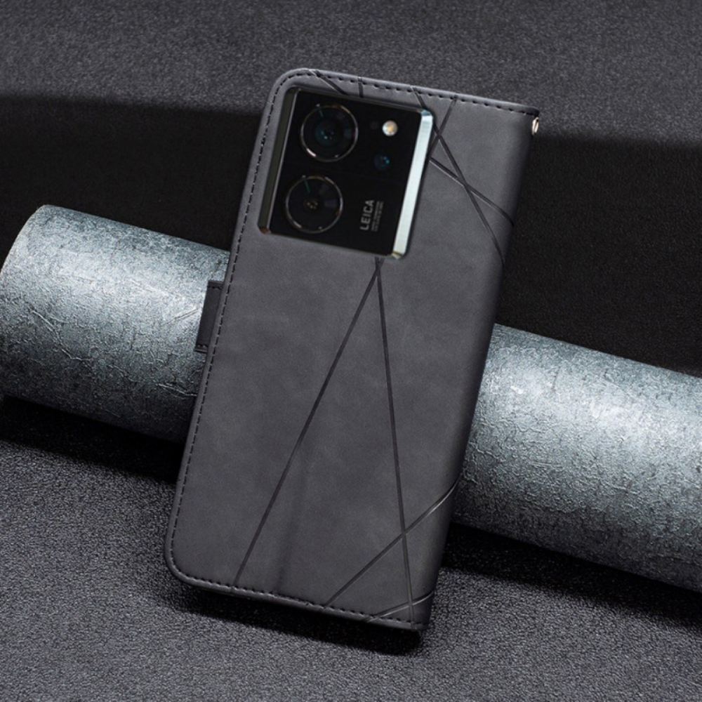 Peněženková Pouzdra Xiaomi 14t Geometrický Vzor