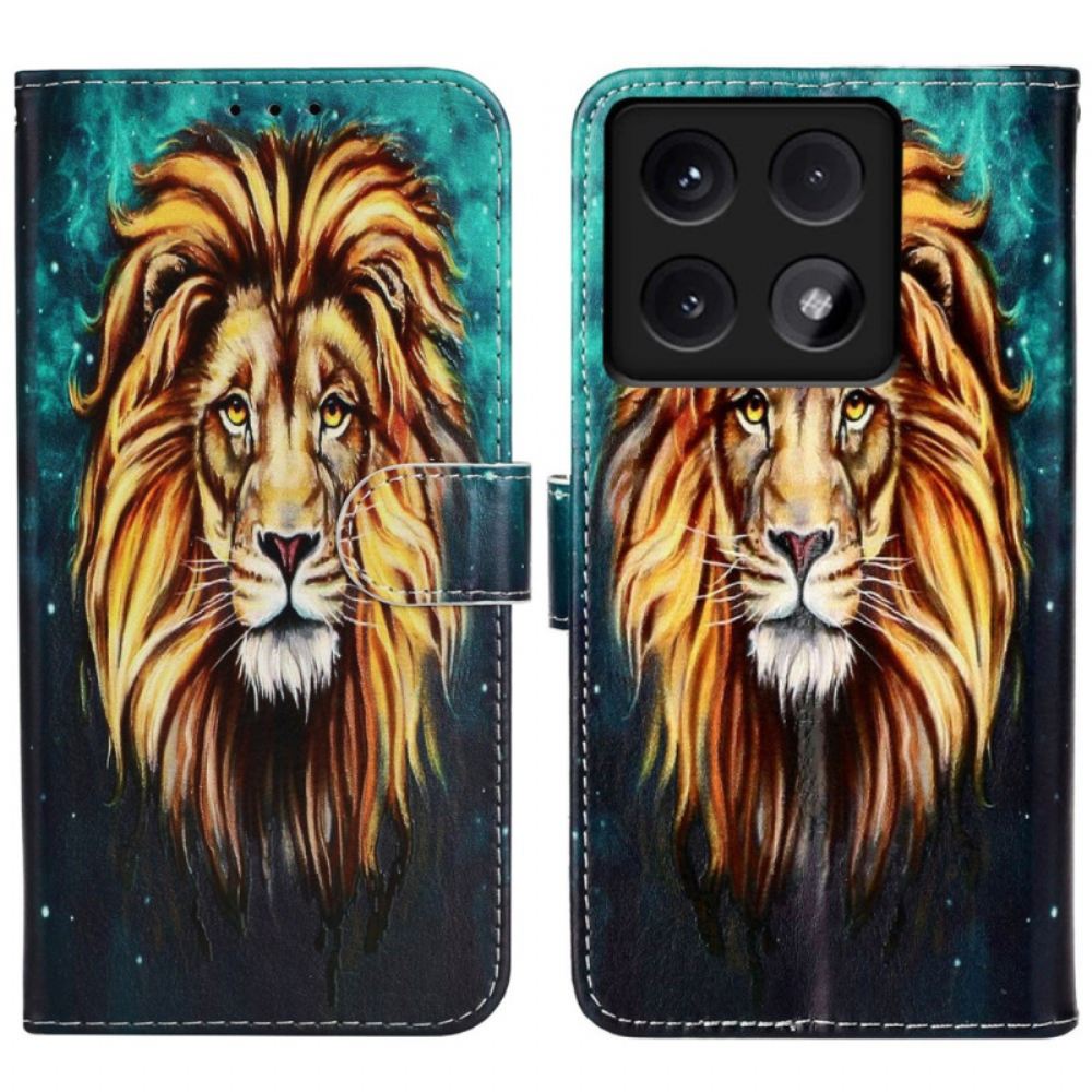 Peněženková Pouzdra Xiaomi 14t Kryty Na Mobil Lev