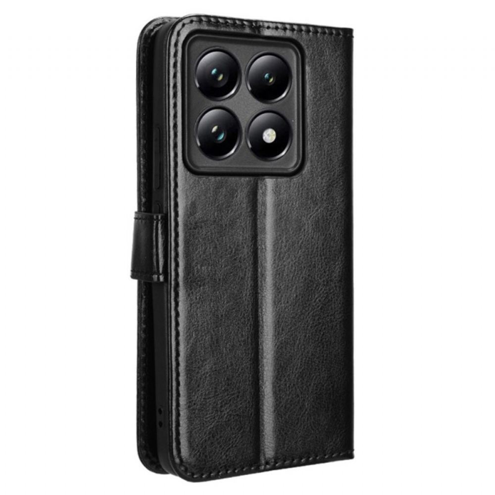 Peněženková Pouzdra Xiaomi 14t Kryty Na Mobil Okázalá Umělá Kůže