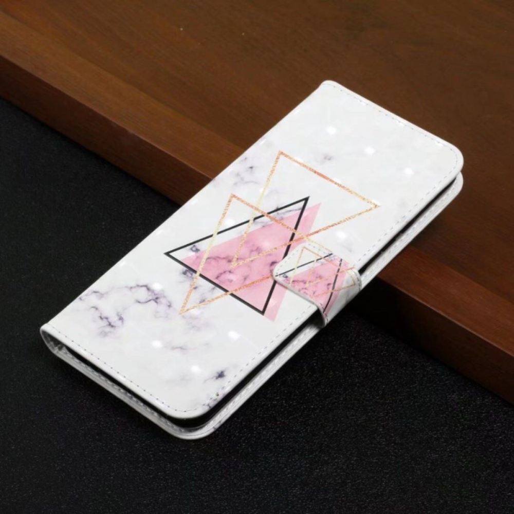 Peněženková Pouzdra Xiaomi 14t Kryty Na Mobil Trojúhelníkový Mramor