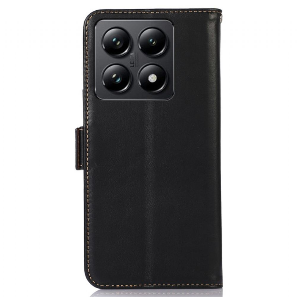 Peněženková Pouzdra Xiaomi 14t Kůže S Rfid Ochranou