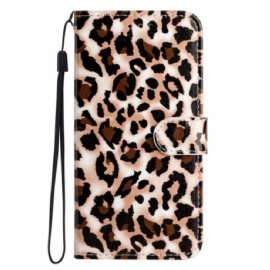 Peněženková Pouzdra Xiaomi 14t Leopardí Tisk