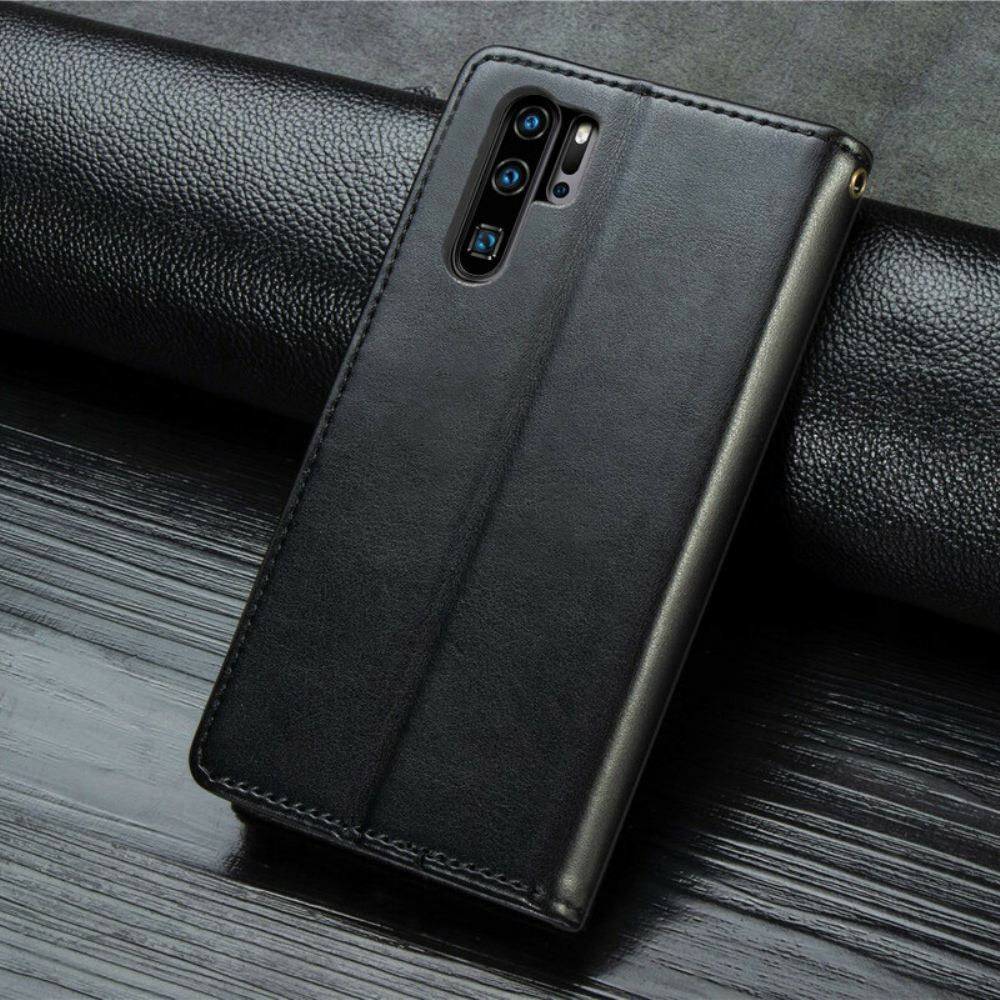 Flipové Pouzdro Na Huawei P30 Pro Umělá Kůže A Vintage Spona