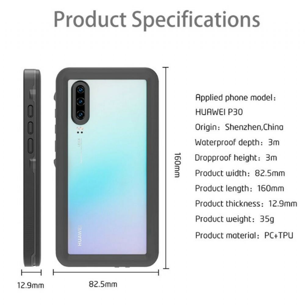 Kryty Na Mobil Na Huawei P30 Pro Vodotěsný Redpepper