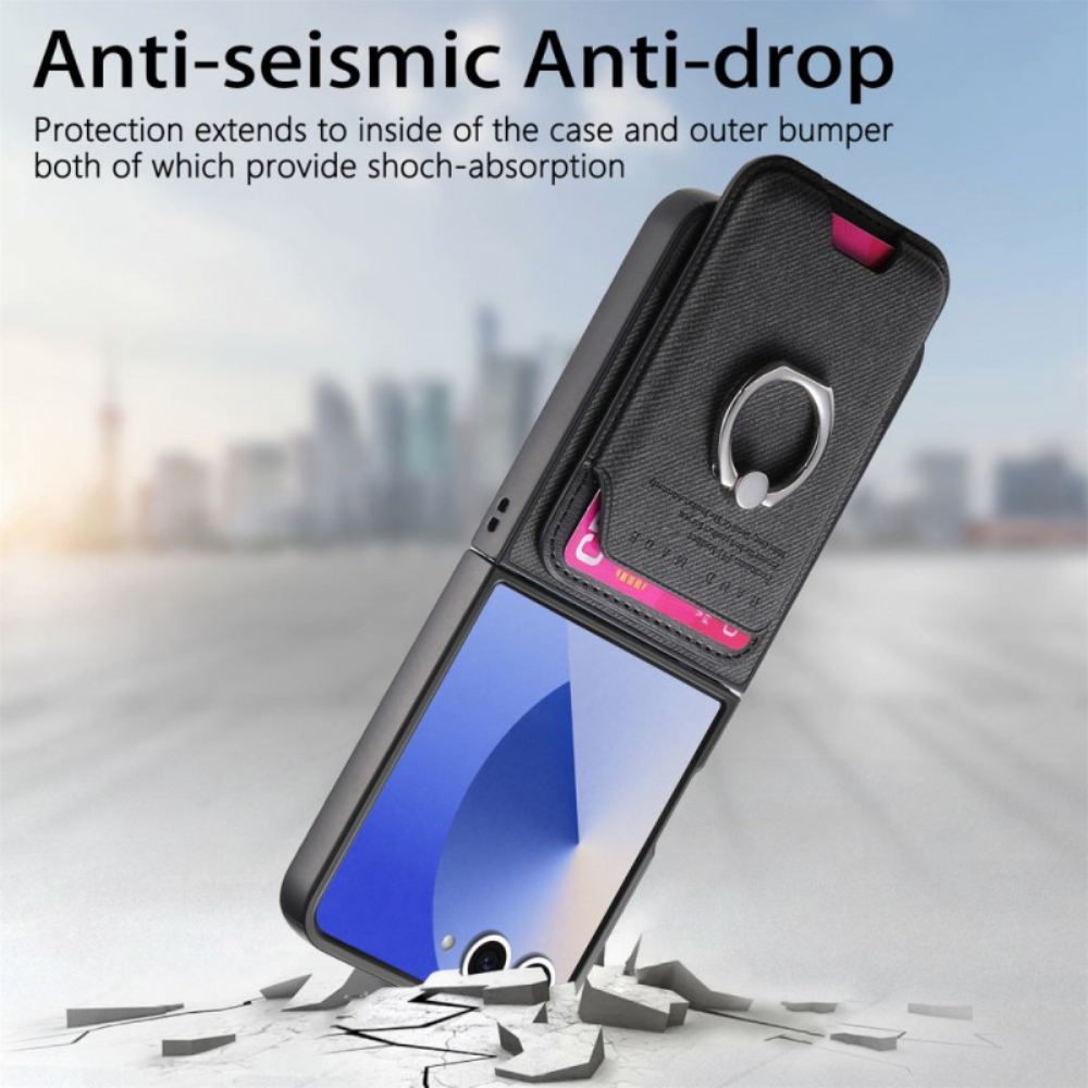 Kryt Na Samsung Galaxy Z Flip 7 Kompatibilní S Magsafe S Odnímatelným Držákem Na Karty